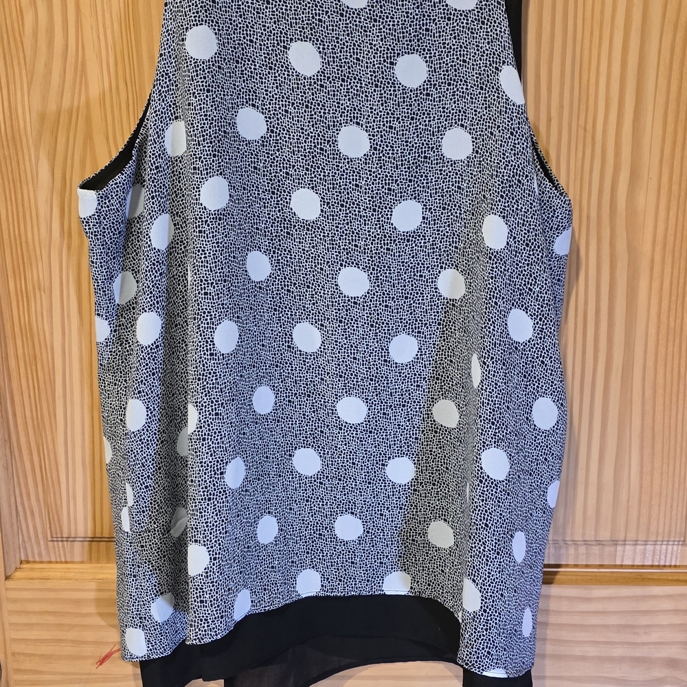 Banana Republic Black & White Polka Dot Tank Top